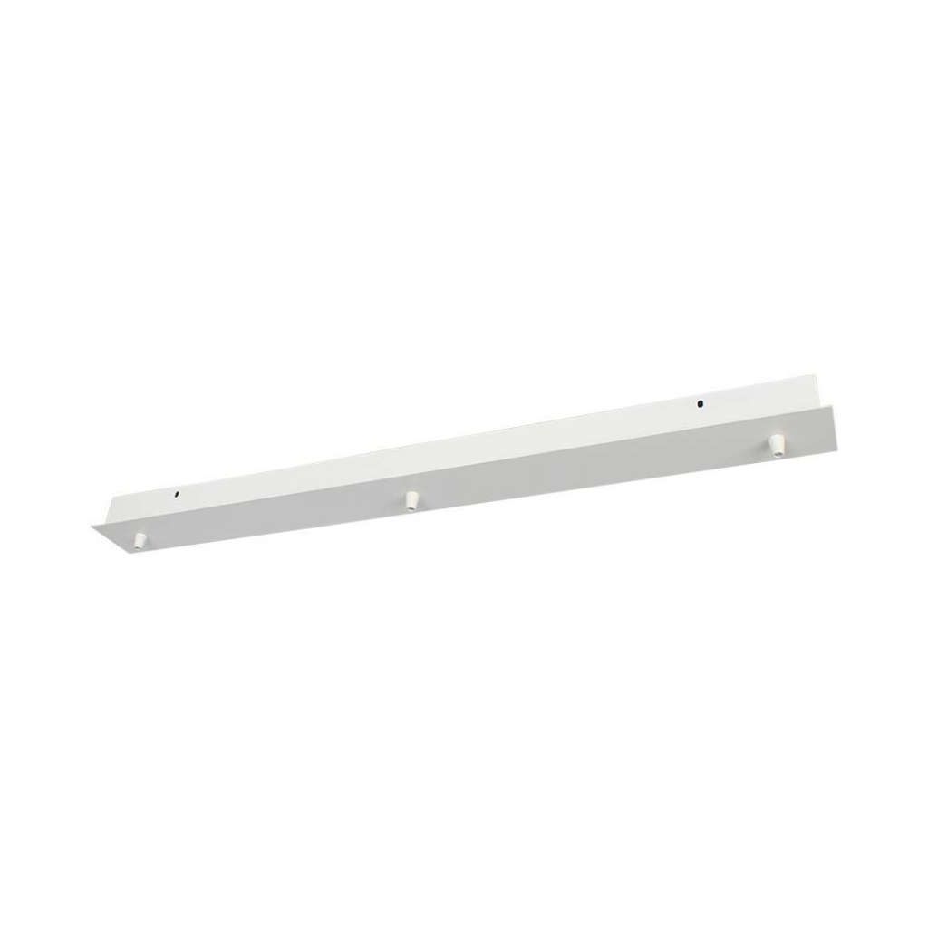 Anteprima Rosone lineare 3 fori bianco 800x70x43 mm V-TAC